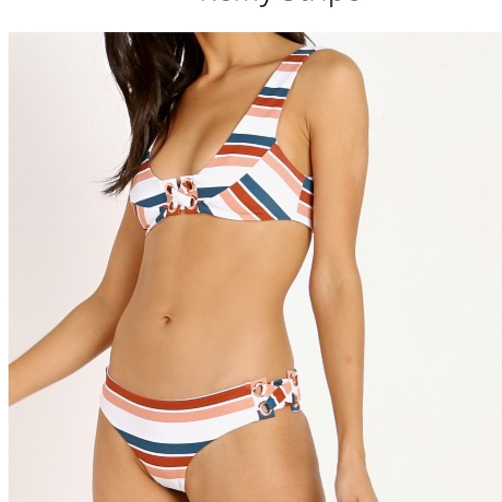 Tori Praver Multicolor Remi Striped Bikini - Picture 4 of 7